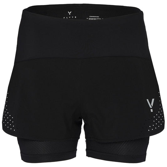 Womens Tern 2-in-1 Trail Shorts (Black)