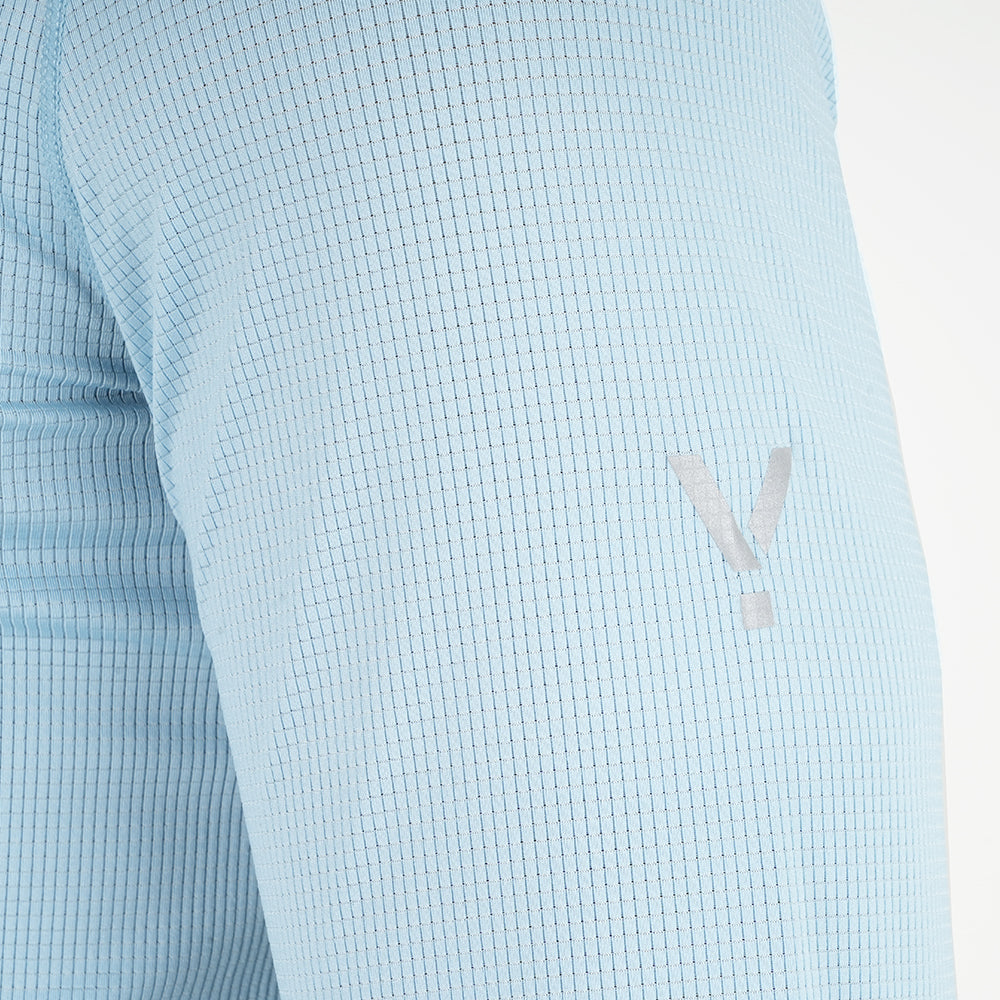 Mens Aeolus Core Long Sleeve Running Tee (Forget Me Not)