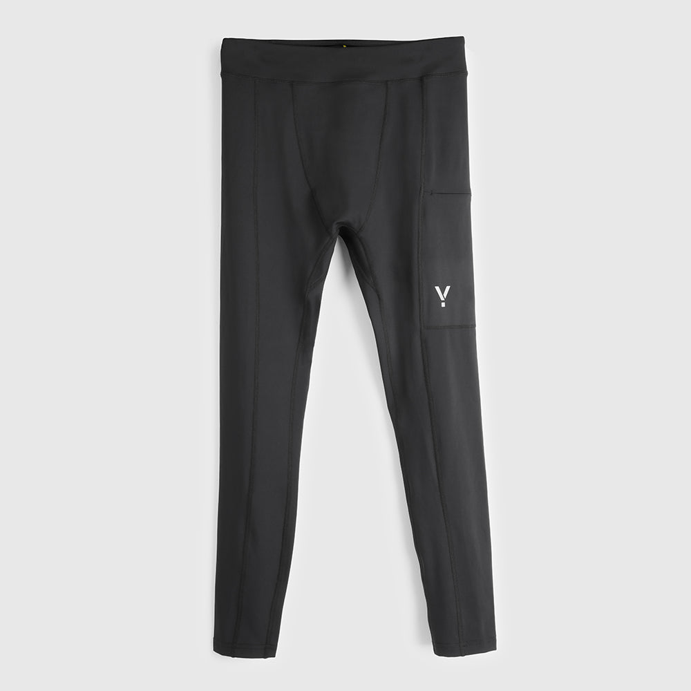 Mens Petrel Core Running Tights (Black) #contain