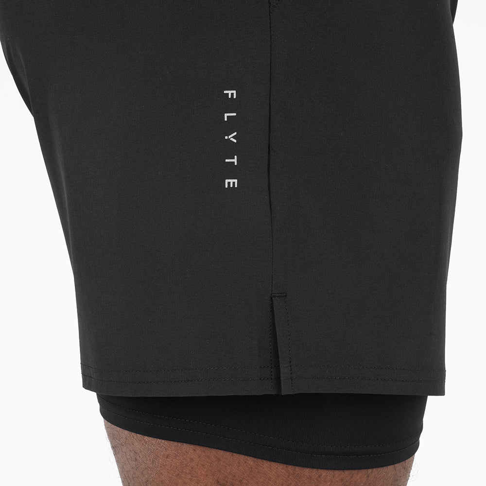 Mens Skua 5 Inch Core 2-In-1 Running Shorts (Black)