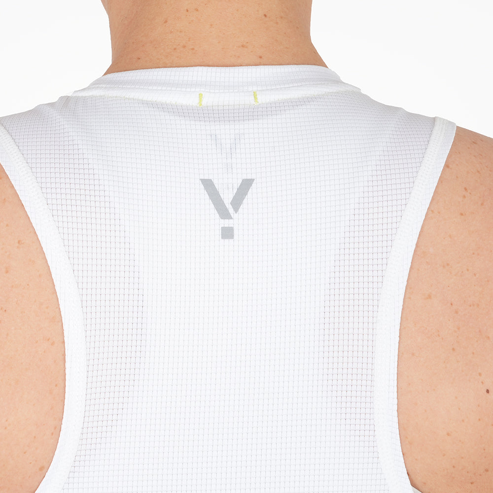 Womens Elpis Core Running Singlet (White)