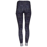 Womens Eos Reflective Tights (Graphite/Citron Print) | Flyte