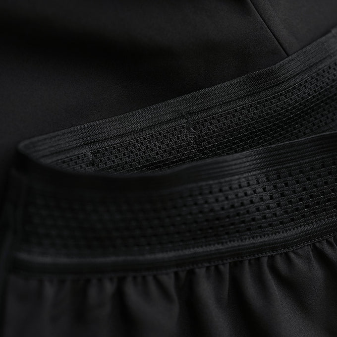 Mens Tern 2-In-1 Trail Shorts (Black)