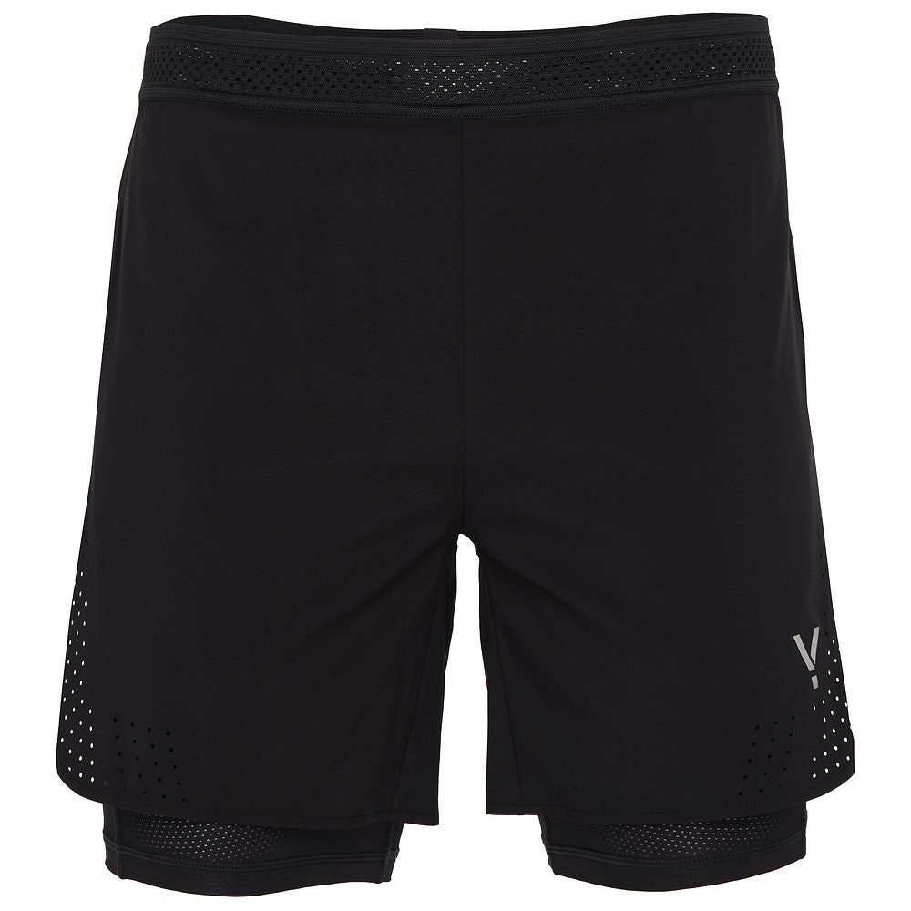 Mens Tern 2-in-1 Trail Shorts (Black)