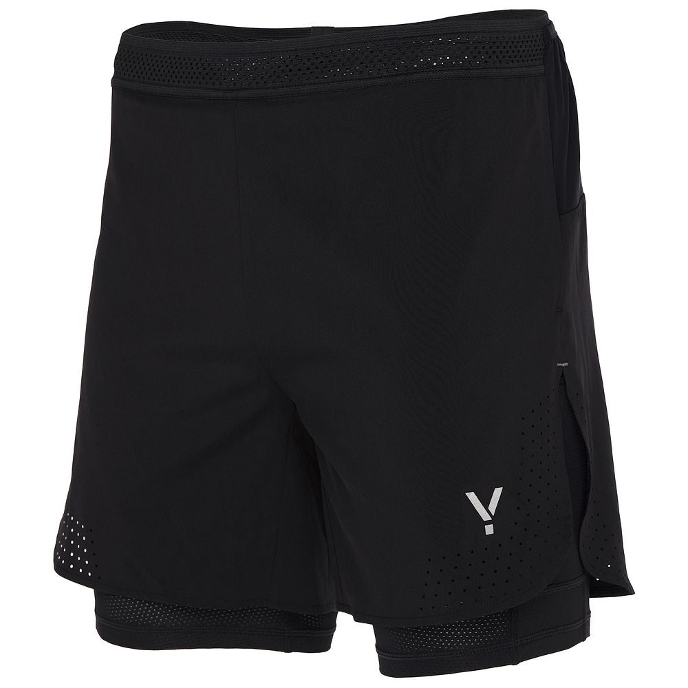 Mens Tern 2-in-1 Trail Shorts (Black)