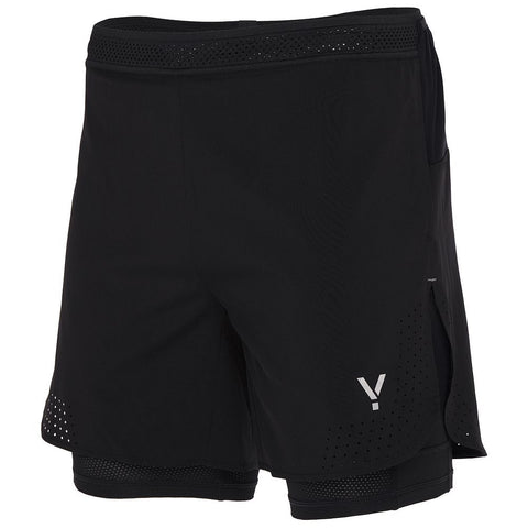 Mens Tern 2-In-1 Trail Shorts (Black) #contain