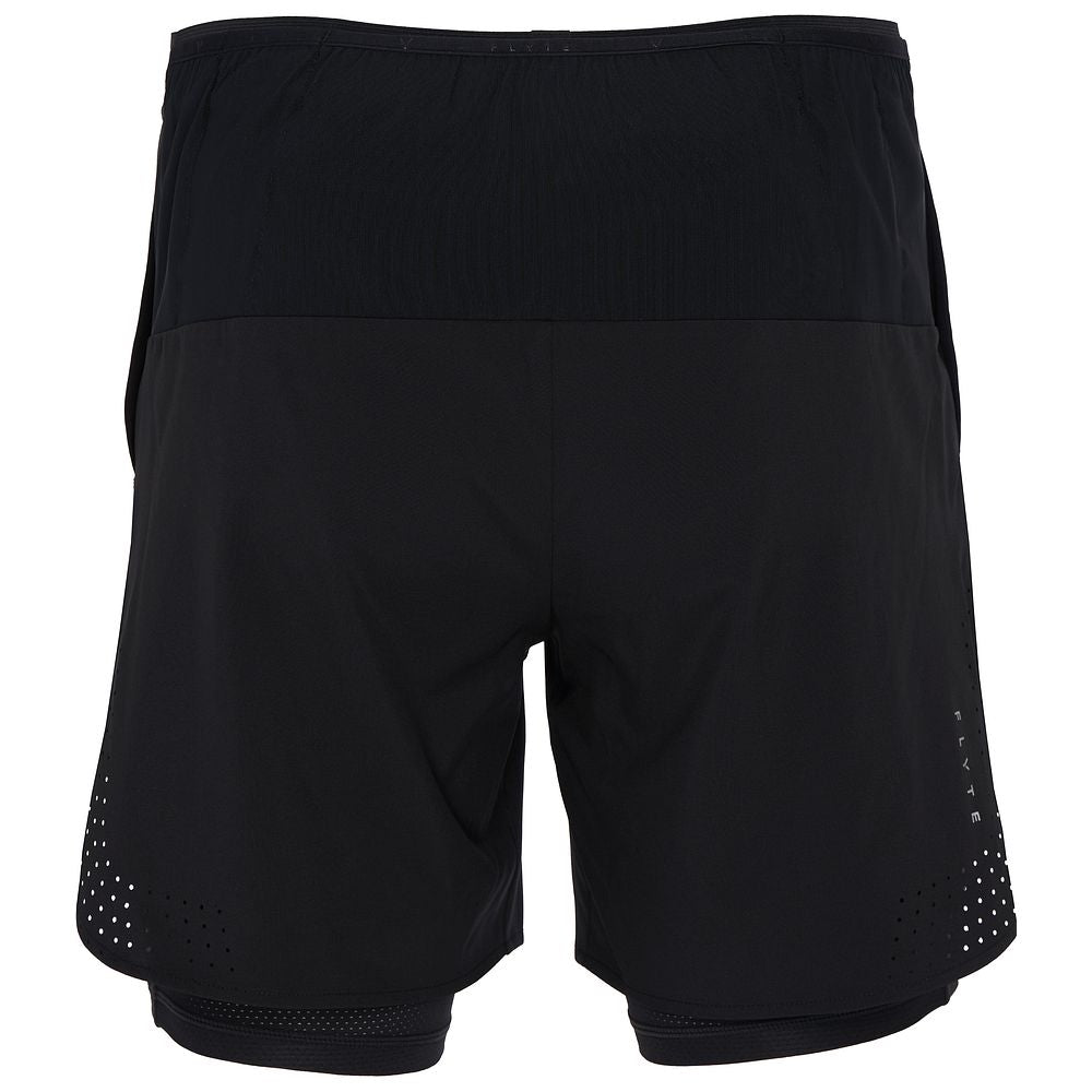 Mens Tern 2-in-1 Trail Shorts (Black)