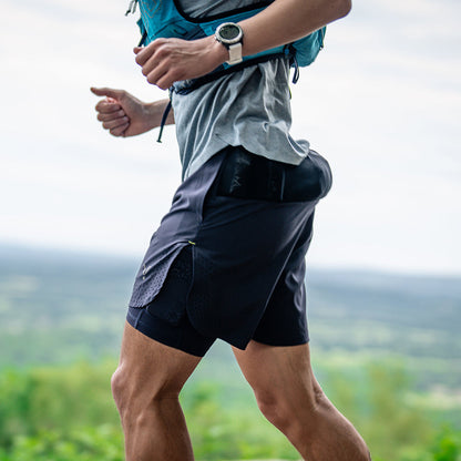 Flyte Mens Tern 2-In-1 Trail Shorts (Graphite)