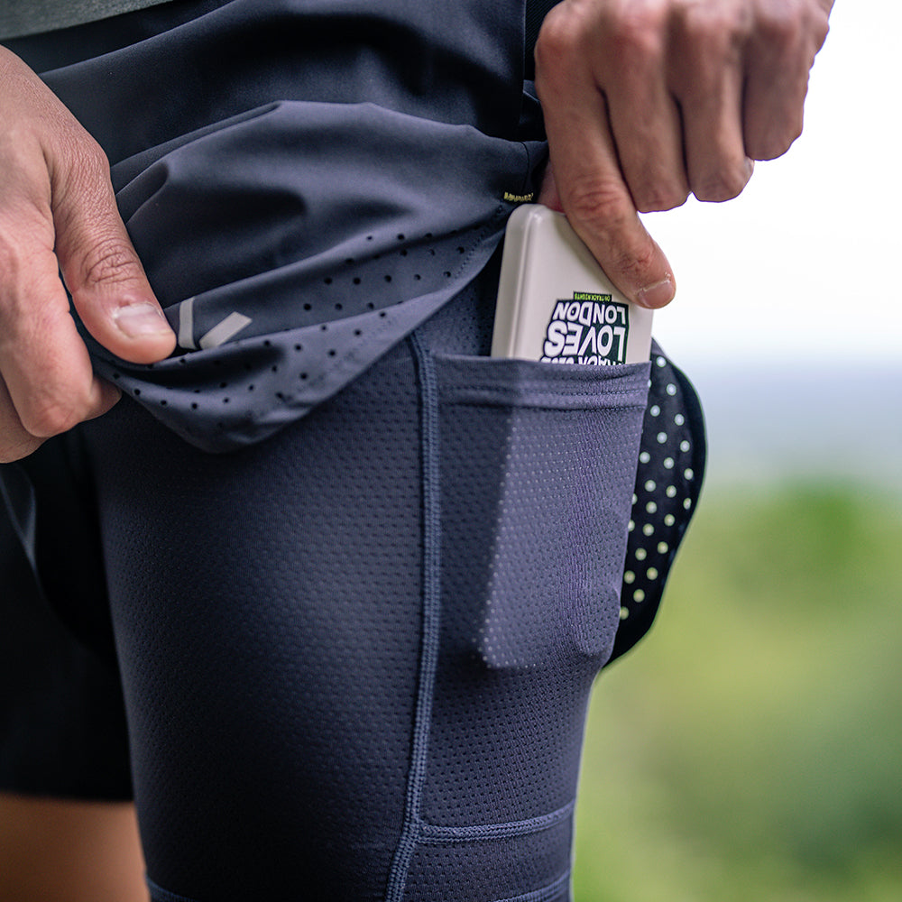 Mens Tern 2-In-1 Trail Shorts (Graphite)