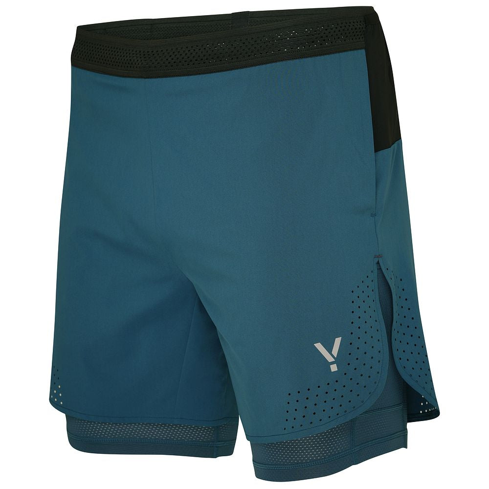 Mens Tern 2-In-1 Trail Shorts (Petrol) #contain