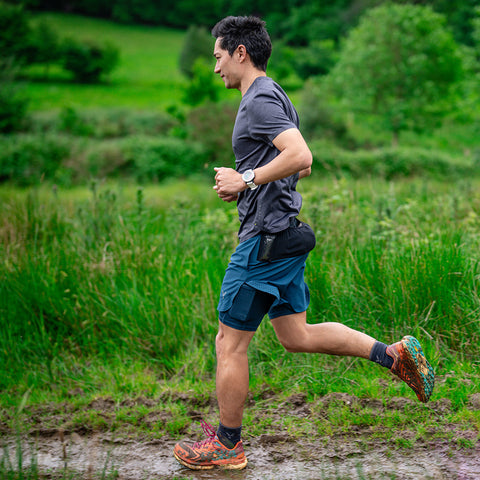 Mens Tern 2-In-1 Trail Shorts (Petrol)