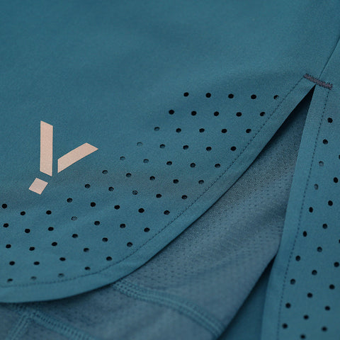 Mens Tern 2-In-1 Trail Shorts (Petrol)