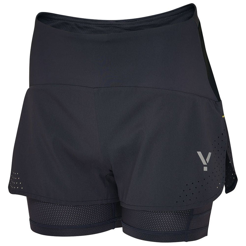 Flyte Womens Tern 2-In-1 Trail Shorts (Graphite)