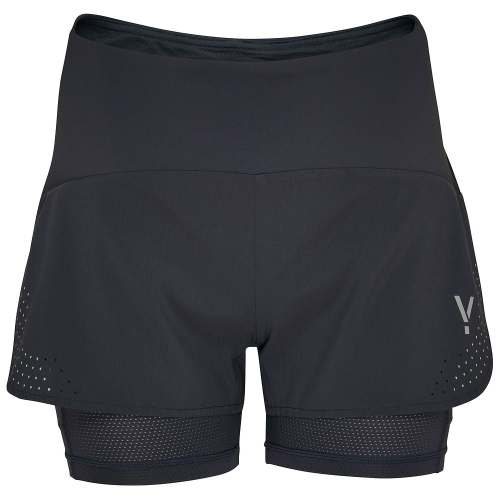 Womens Tern 2-In-1 Trail Shorts (Graphite) #contain