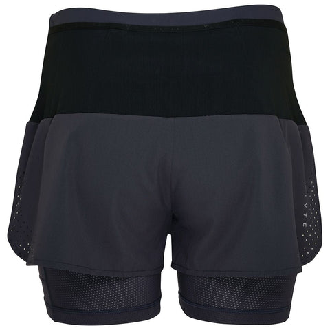Womens Tern 2-In-1 Trail Shorts (Graphite) #contain