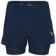 Womens Tern 2-In-1 Trail Shorts (Navy) #contain