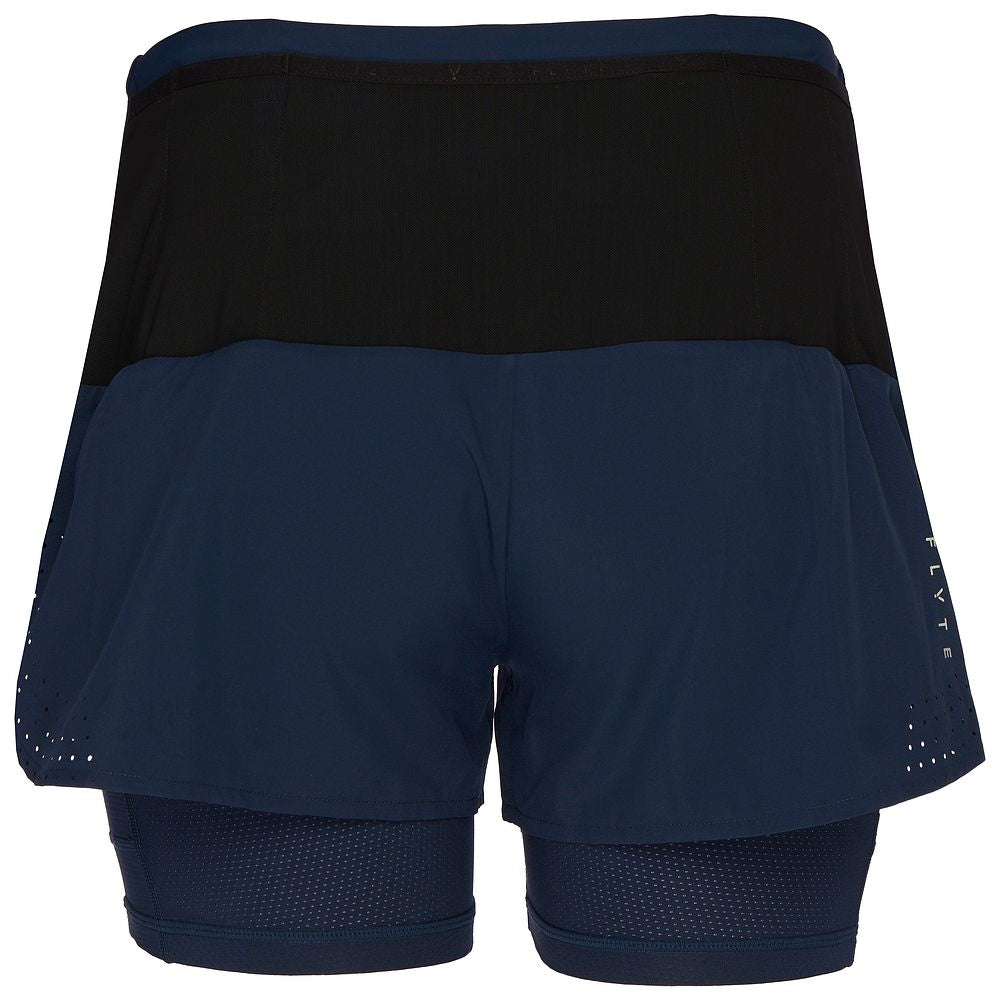 Womens Tern 2-In-1 Trail Shorts (Navy) #contain