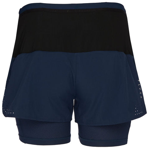 Womens Tern 2-In-1 Trail Shorts (Navy) #contain