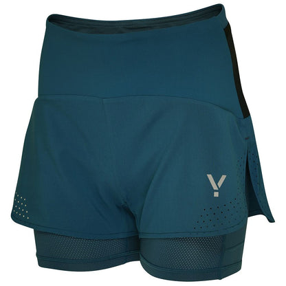 Flyte Womens Tern 2-In-1 Trail Shorts (Petrol)