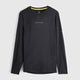 Mens Aeolus Core Long Sleeve Running Tee (Black) #contain