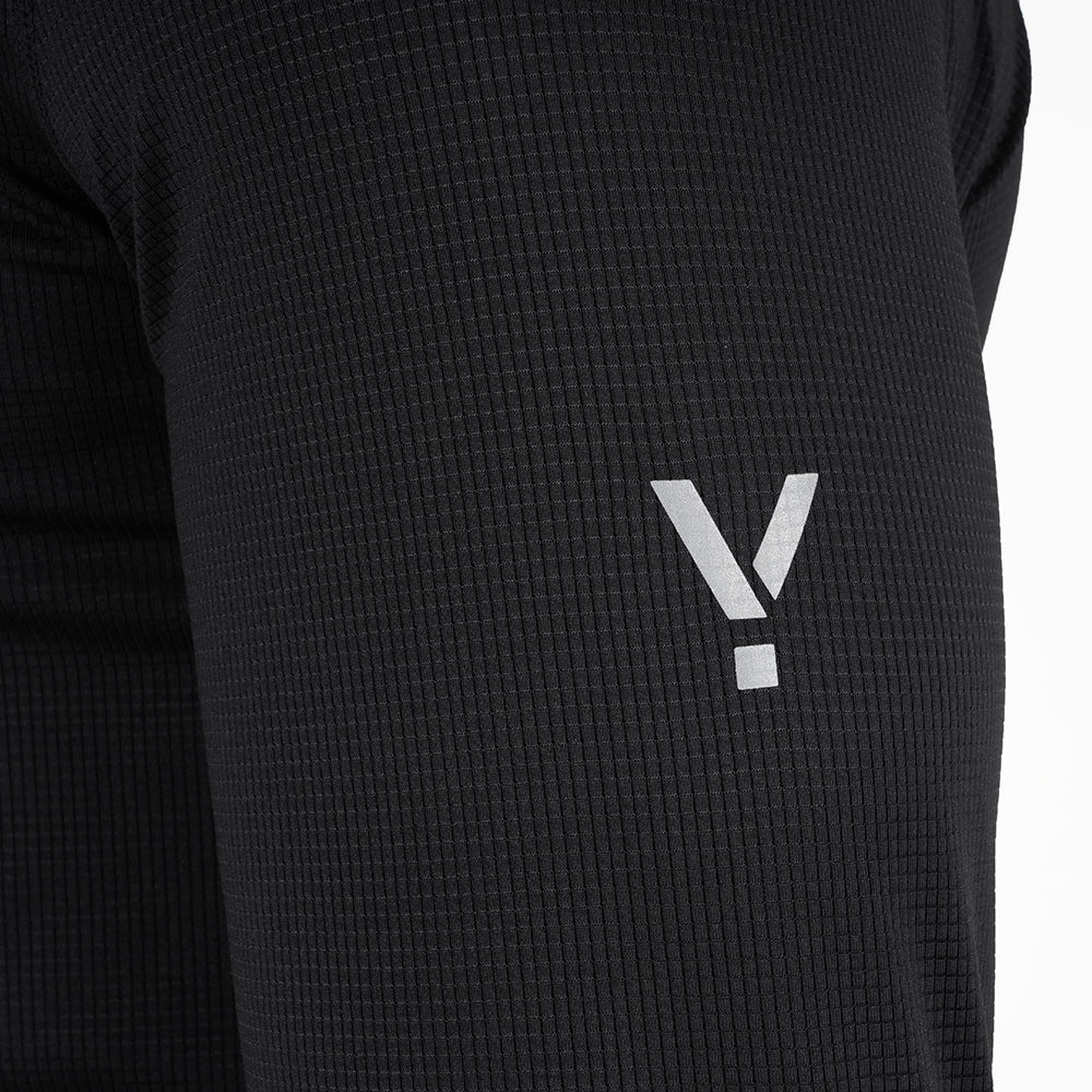 Mens Aeolus Core Long Sleeve Running Tee (Black)