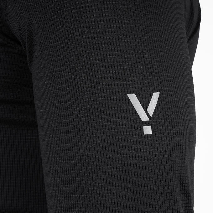 Mens Aeolus Core Long Sleeve Running Tee (Black)