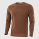 Mens Aeolus Core Long Sleeve Running Tee (Emperador) #contain ✦AI