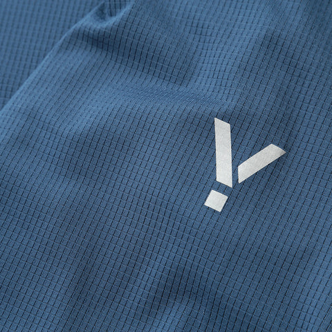 Mens Aeolus Core Long Sleeve Running Tee (Ensign Blue)