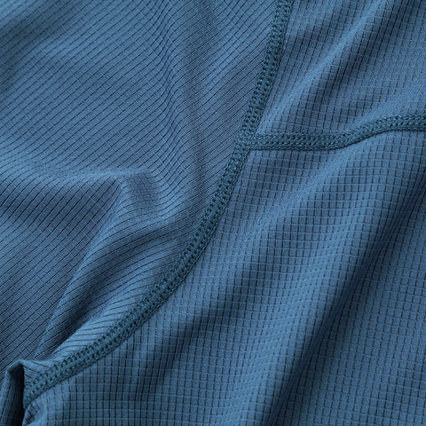 Mens Aeolus Core Long Sleeve Running Tee (Ensign Blue)