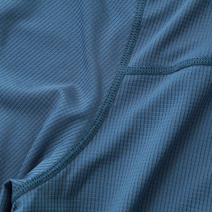 Mens Aeolus Core Long Sleeve Running Tee (Ensign Blue)