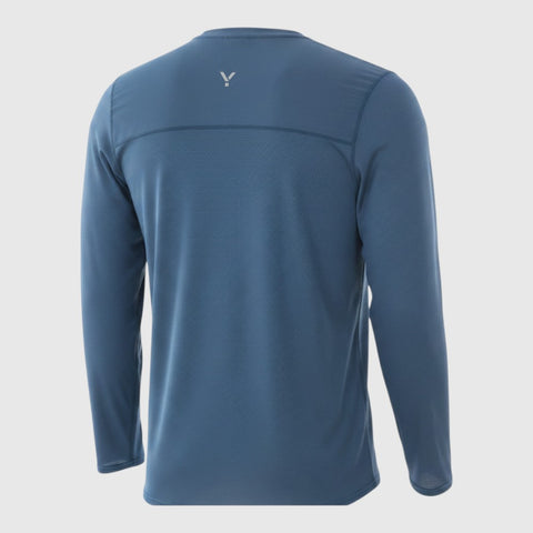 Mens Aeolus Core Long Sleeve Running Tee (Ensign Blue) #contain ✦AI