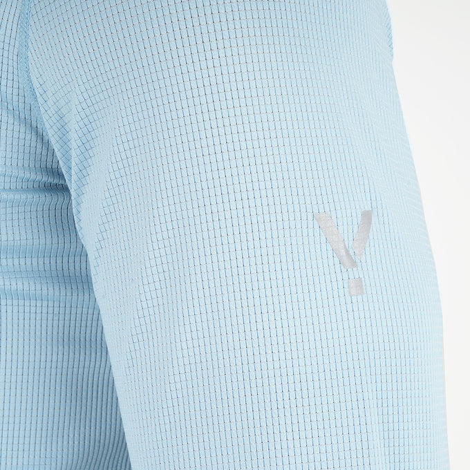 Mens Aeolus Core Long Sleeve Running Tee (Forget Me Not)