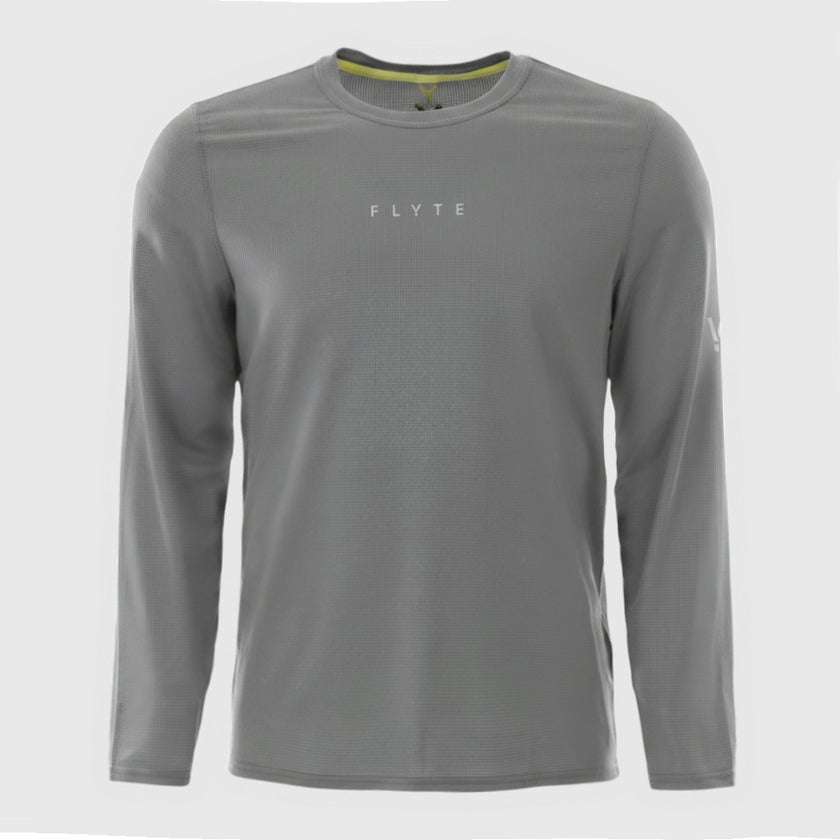 Mens Aeolus Core Long Sleeve Running Tee (Sedona Sage) #contain ✦AI