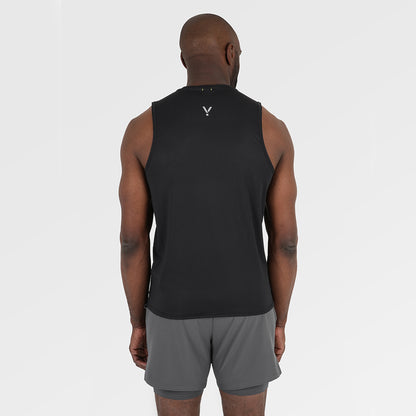 Mens Aeolus Core Running Singlet (Black)