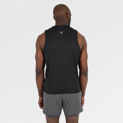 Mens Aeolus Core Running Singlet (Black)
