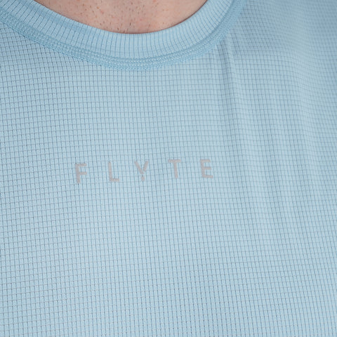 Mens Aeolus Core Running Singlet (Forget Me Not)
