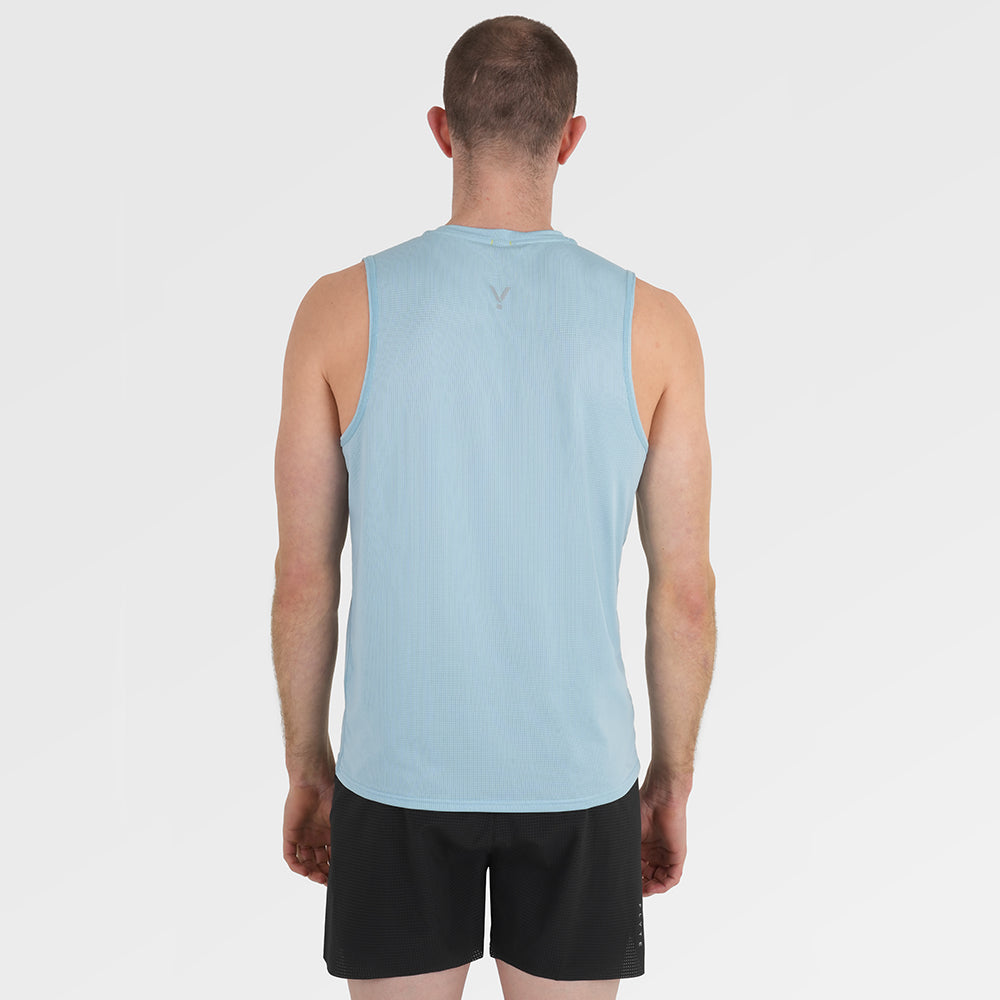 Mens Aeolus Core Running Singlet (Forget Me Not)
