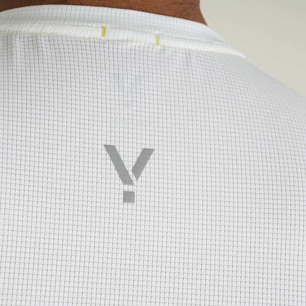 Mens Aeolus Core Running Singlet (White)