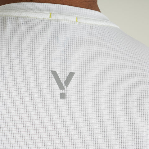 Mens Aeolus Core Running Singlet (White)