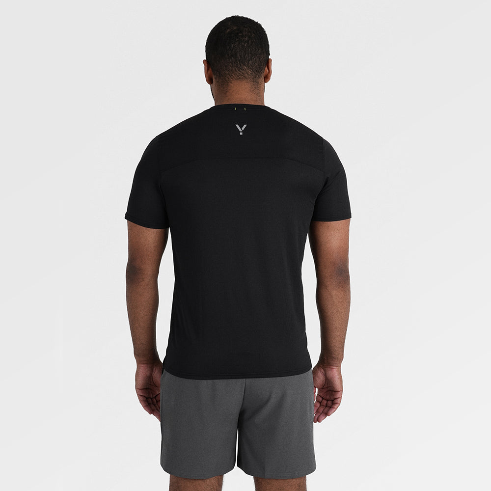 Mens Aeolus Core Running Tee (Black)