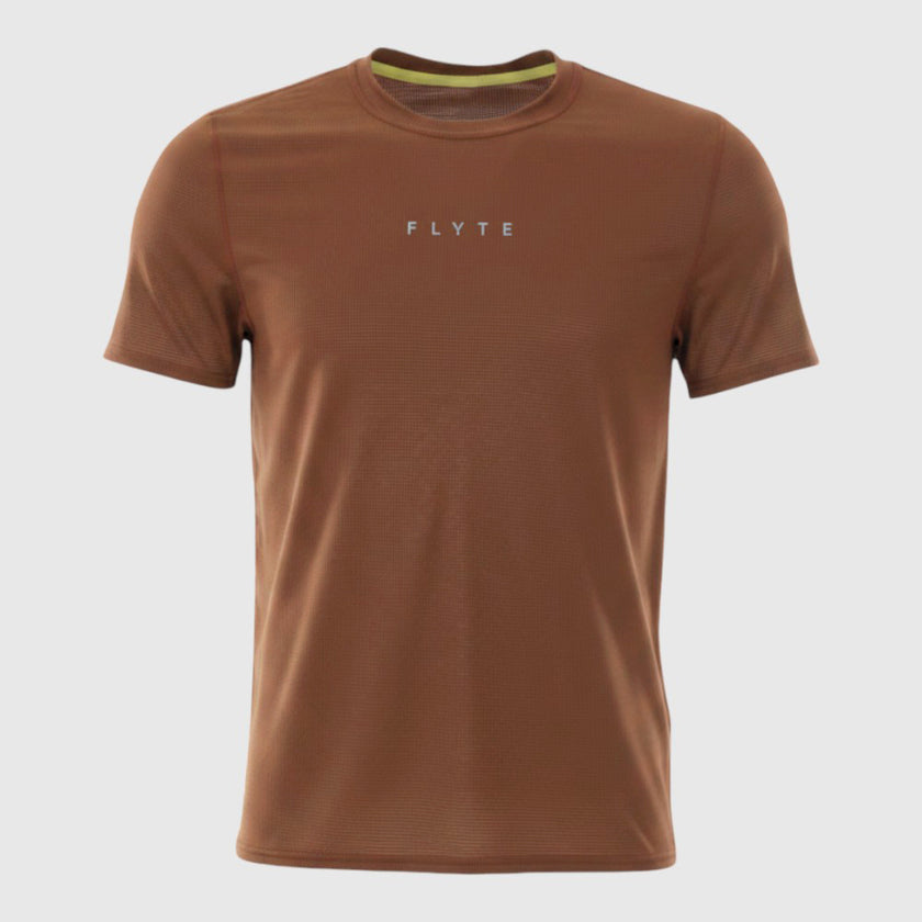 Mens Aeolus Core Running Tee (Emperador) #contain ✦AI