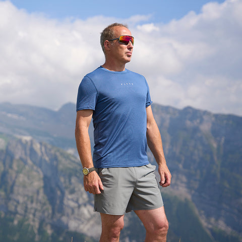 Mens Aeolus Core Running Tee (Ensign Blue)