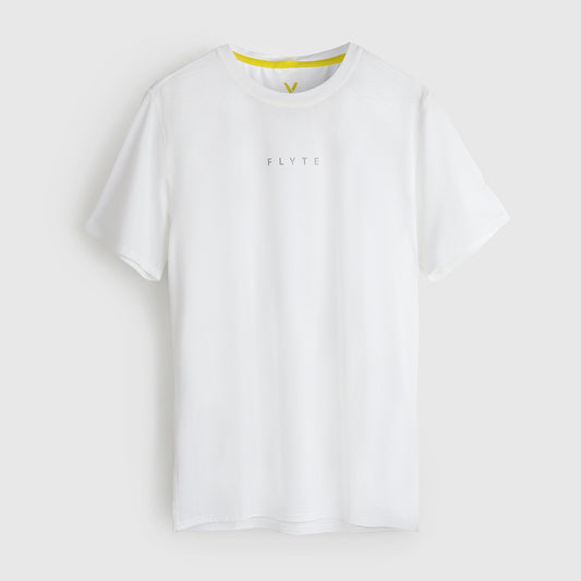 Mens Aeolus Core Running Tee (White) #contain