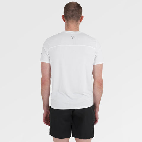 Mens Aeolus Core Running Tee (White)