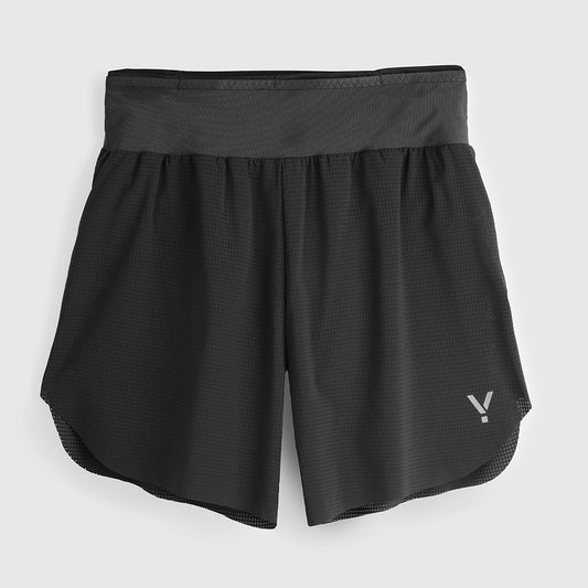 Mens Capella 5 Inch Lightweight Trail Shorts (Black) #contain