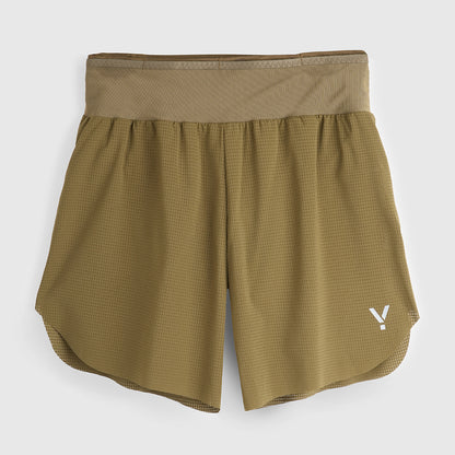 Mens Capella 5 Inch Lightweight Trail Shorts (Khaki) #contain