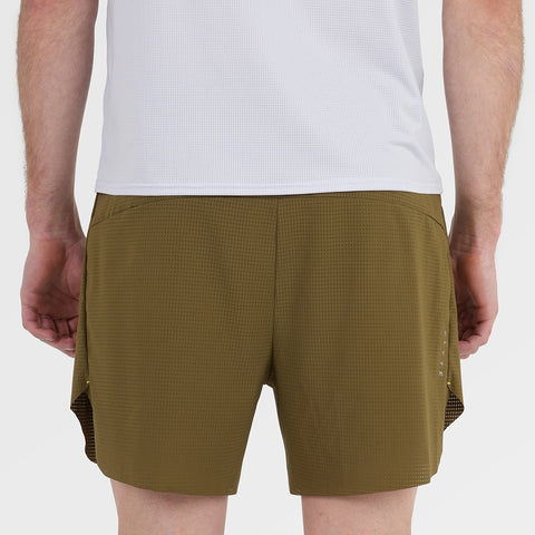 Mens Capella 5 Inch Lightweight Trail Shorts (Khaki)