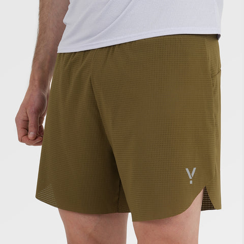 Mens Capella 5 Inch Lightweight Trail Shorts (Khaki)