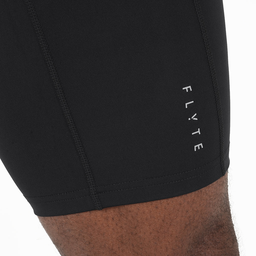 Mens Eurus Performance Running Half Tights (Black)