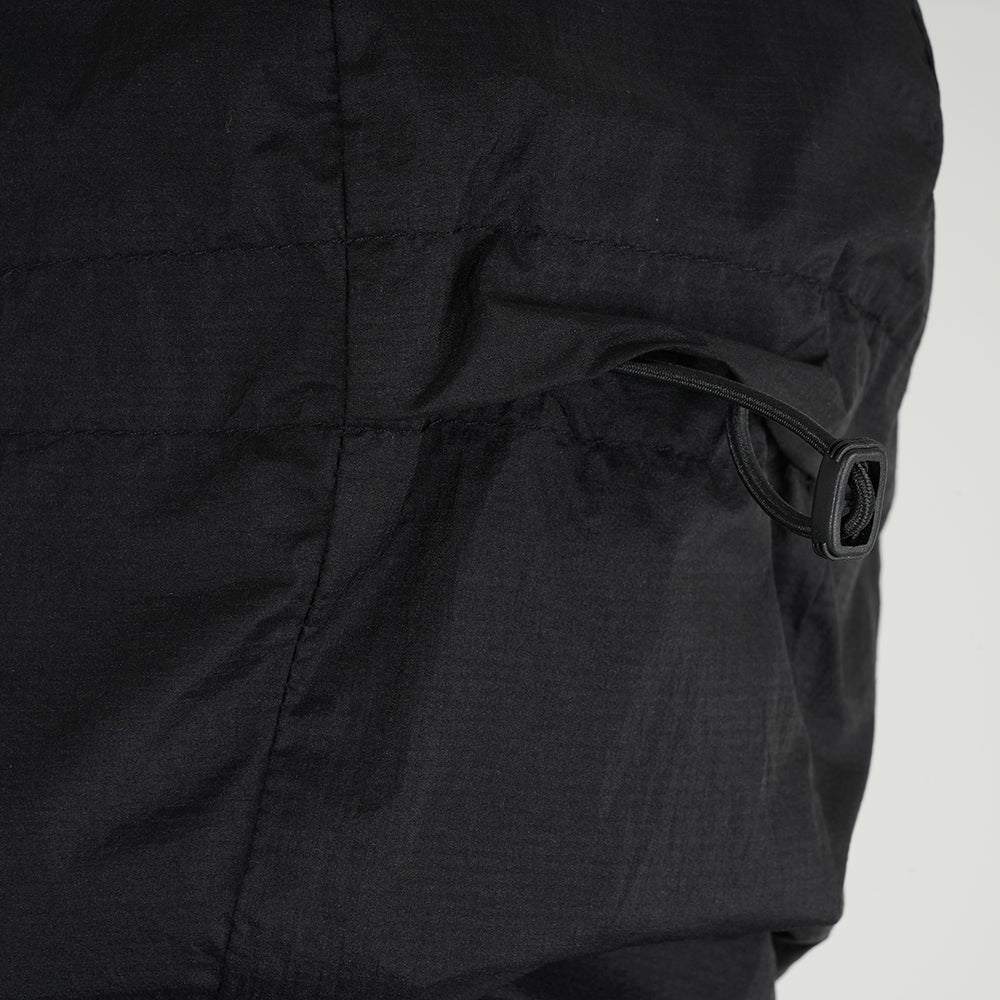 Mens Finch Windproof Packable Hooded Running Jacket (Black)